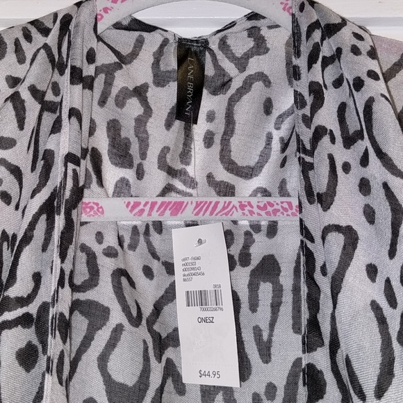Lane Bryant Animal Print Leopard Cover Up NWT - Picture 2 of 5